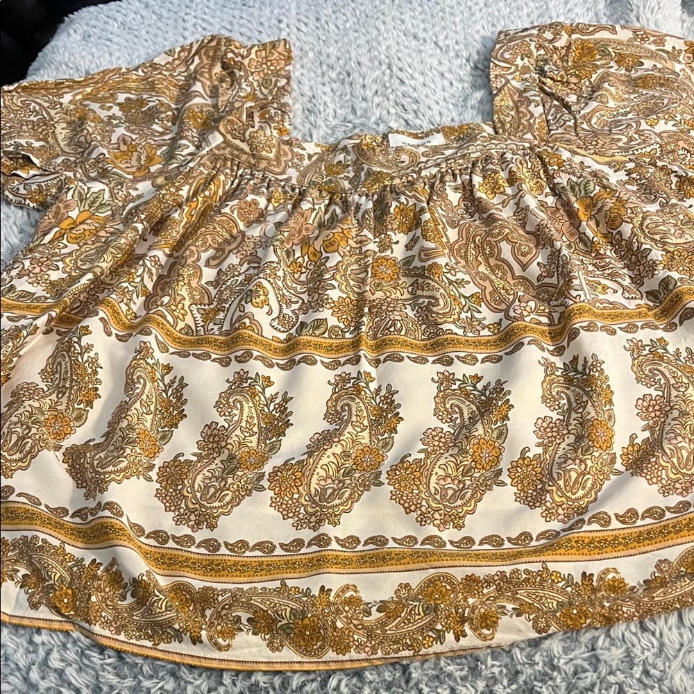 Bohemian Paisley Print Blouse